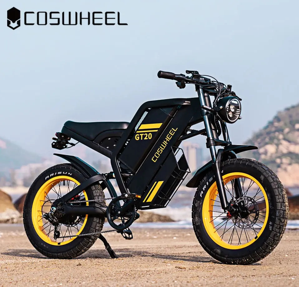 (V109) Coswheel, eBike GT20 Pro, 3000W, 48V, 40AH, Max.145Miles, With Fat Tires For Off-Roading, Adults.