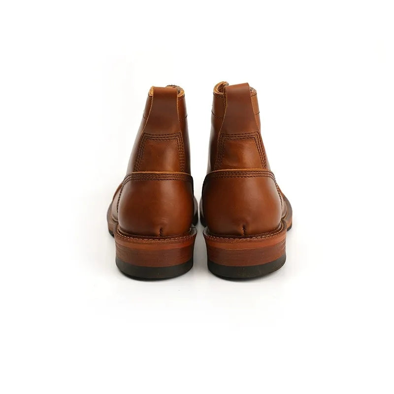 (Z107) Handmade Vintage Designer Leather Boots.