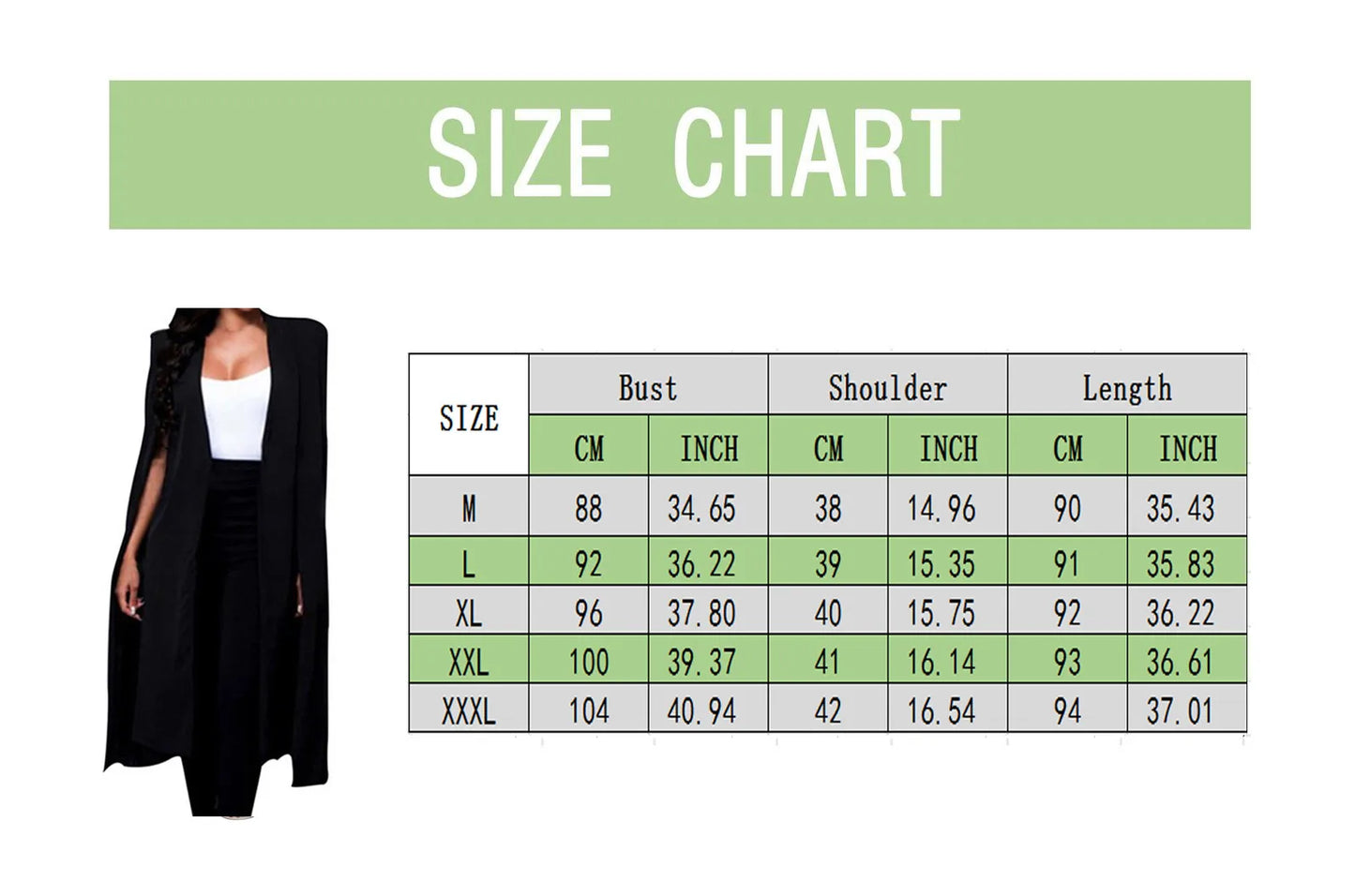 (X106) Women's Split-Sleeve, Blazer,Cape,Shawl,Solid-Color, Office Suit Jacket.