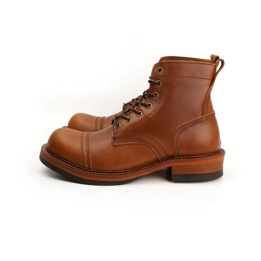 (Z107) Handmade Vintage Designer Leather Boots.