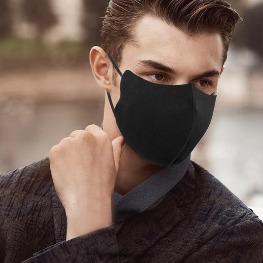 1/3/5pc Activated Carbon Pm2.5 Face Masken Black Comfortable Cotton Masks Outdoor Mouth Mask Washable Reuse Face Mask Маска