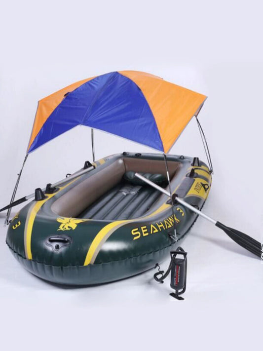 (W111) Inflatable Boat Sunshade, Portable Easy-to-Assemble Rain-Proof Boat Awnings.