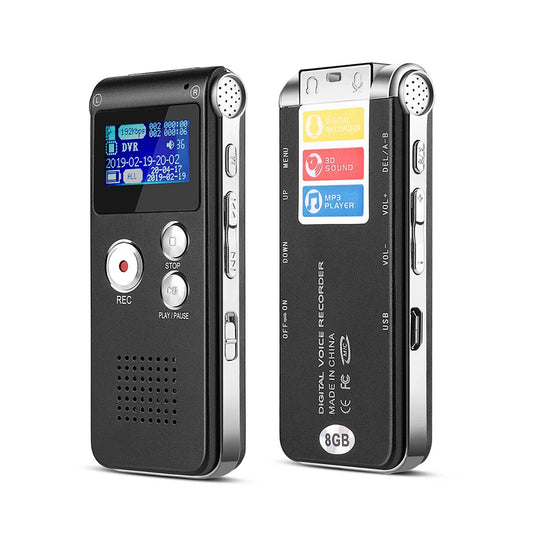 (A101) Digital Audio Recorder, Professional,Voice Activated, Dictaphone, WAV,MP3 Player.