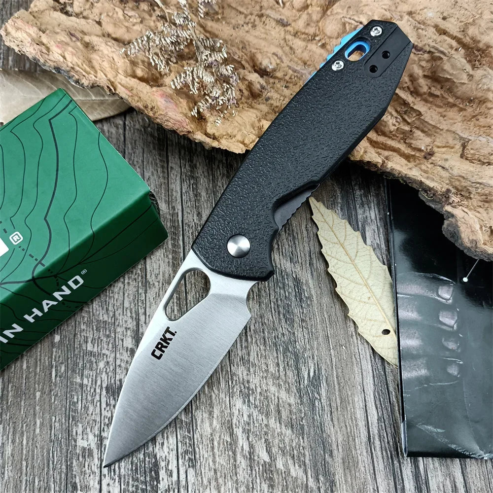 (S114) CRKT,Folding Pocket Knife,Lightweight,CFN Handle, Satin Finished Blade.