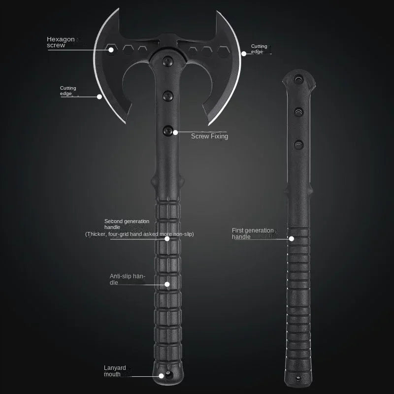 (S133) Tactical Outdoor Axe, Multipurpose,Camping,Cutting Woodworking Axe.