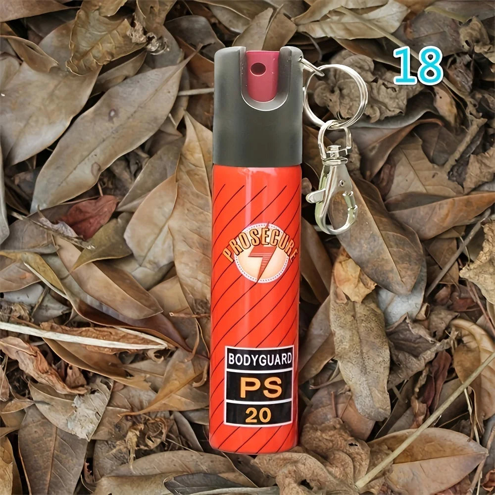 (S129) 0.68oz Cap.Outdoor Mini. Keychain Pepper Spray, Red-Suitable for Men/Women.