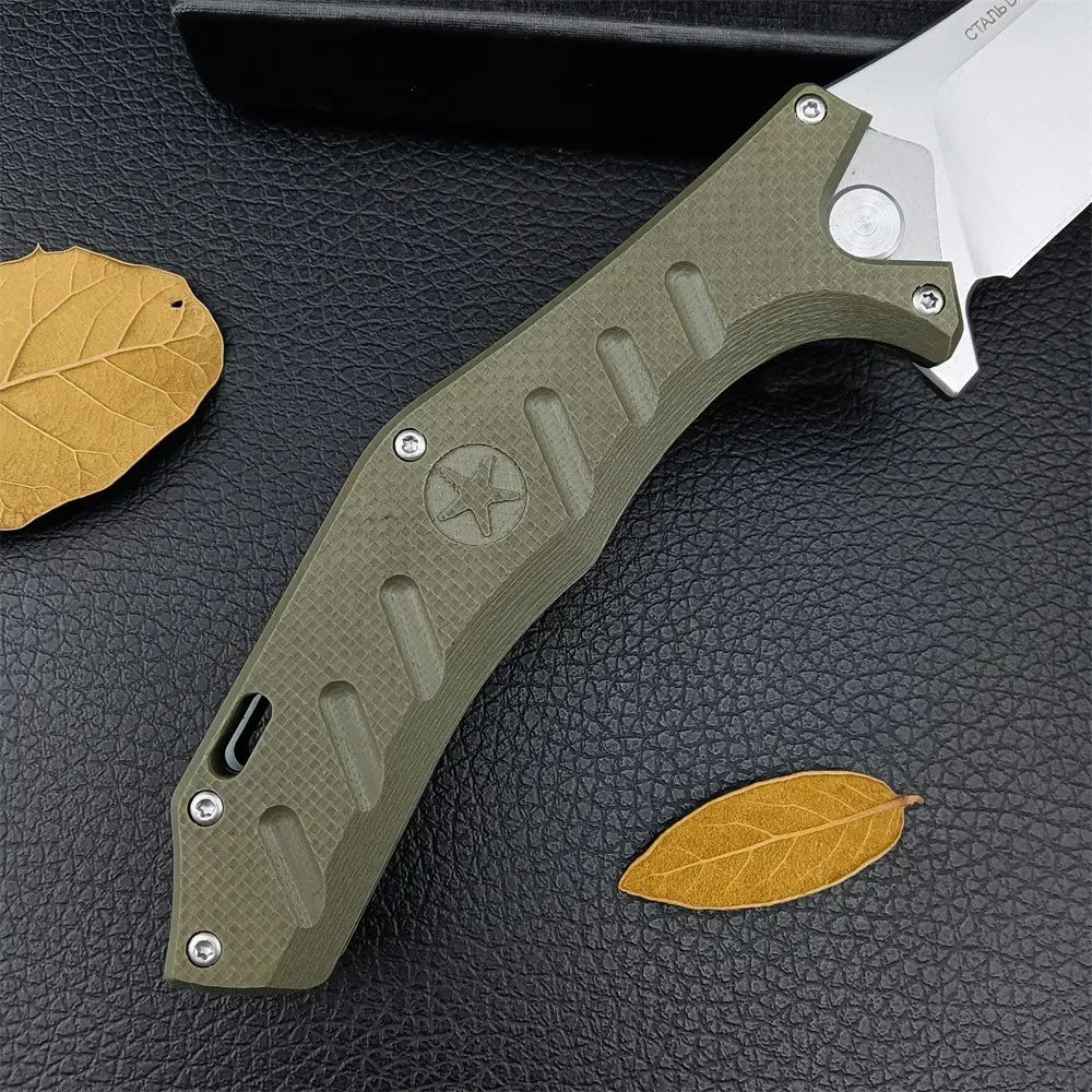 (S111) HOKC,Folding Pocket Knife, Ball Bearing, Outdoor,G10 Handle, Survival, EDC.