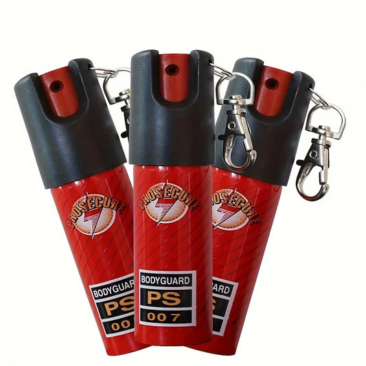 (S129) 0.68oz Cap.Outdoor Mini. Keychain Pepper Spray, Red-Suitable for Men/Women.