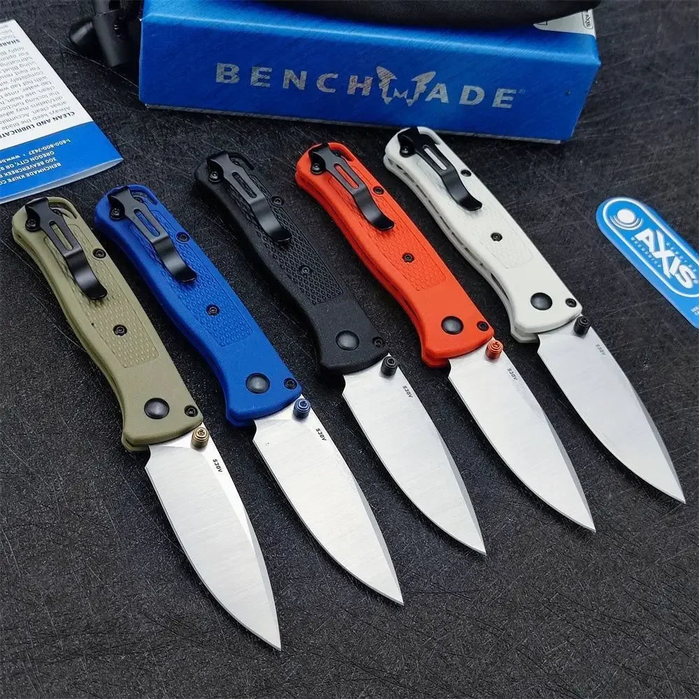 (S113) Benchmade 533, Folding Pocket Knife, S30V Steel Blade, Nylon Fiber Handle.