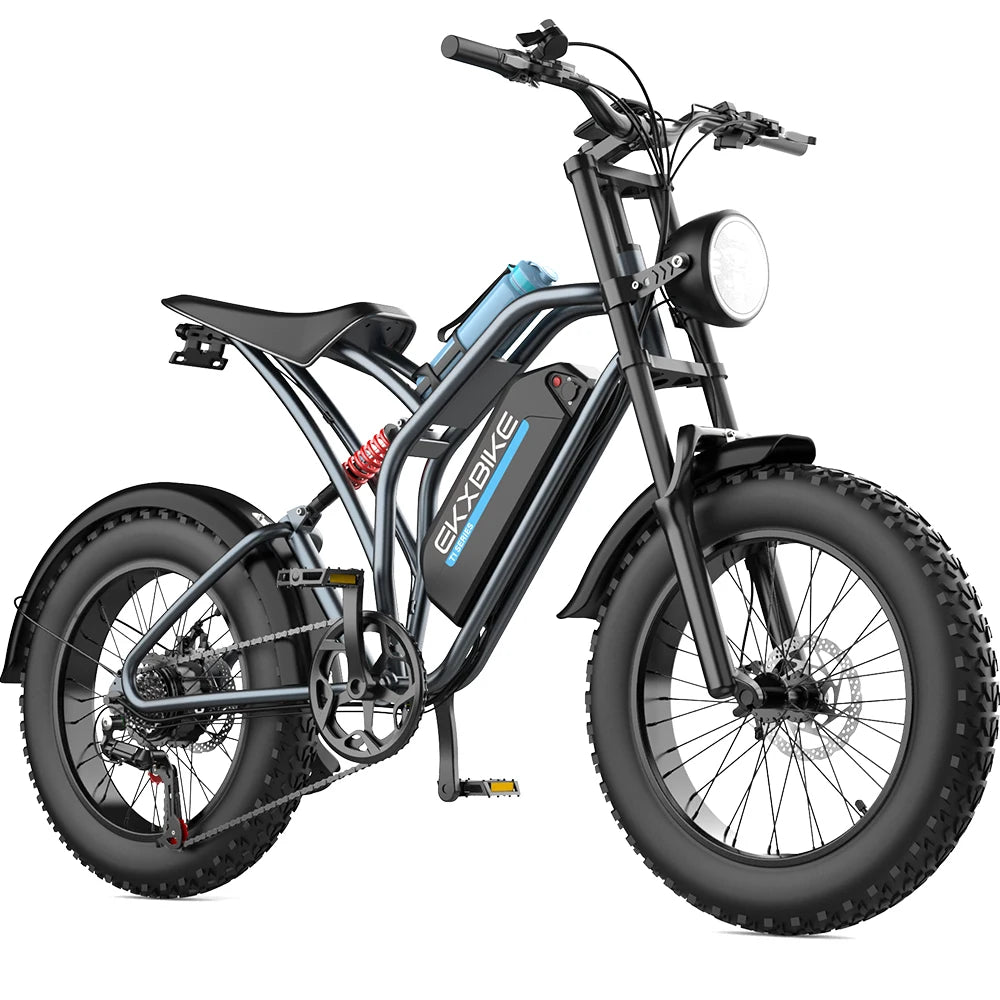 (V110) EKX T1 eBike,Fat Tire,1000W Motor,48V20AH Lithium Battery,Adult,Waterproof Mountain eBike.