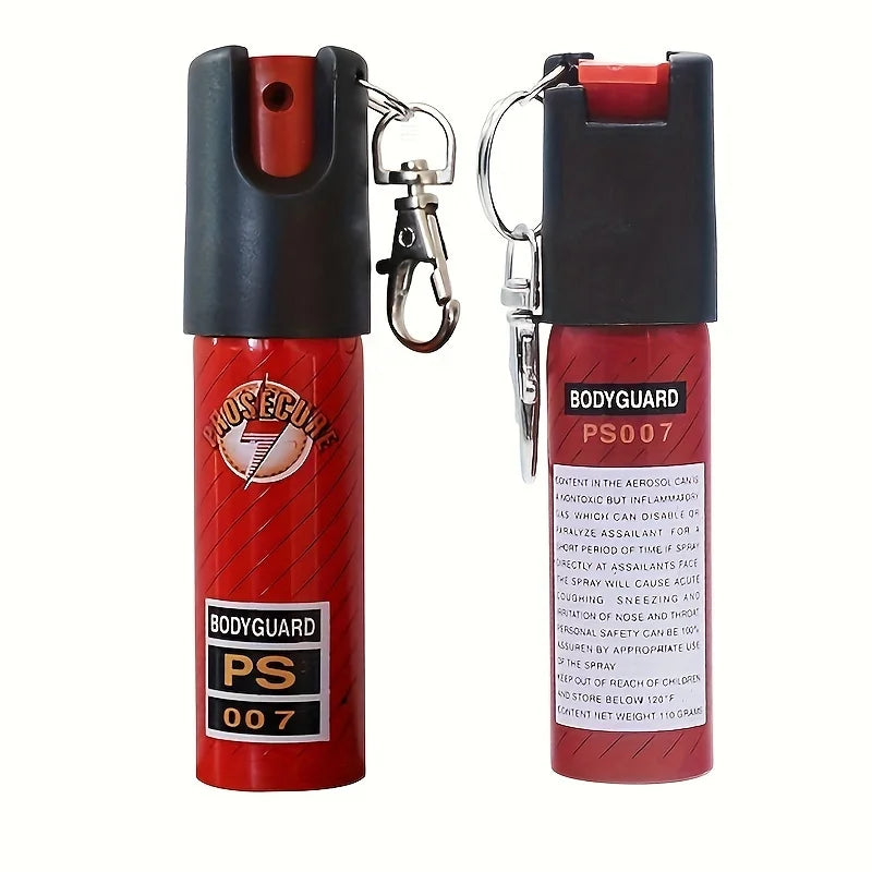 (S129) 0.68oz Cap.Outdoor Mini. Keychain Pepper Spray, Red-Suitable for Men/Women.