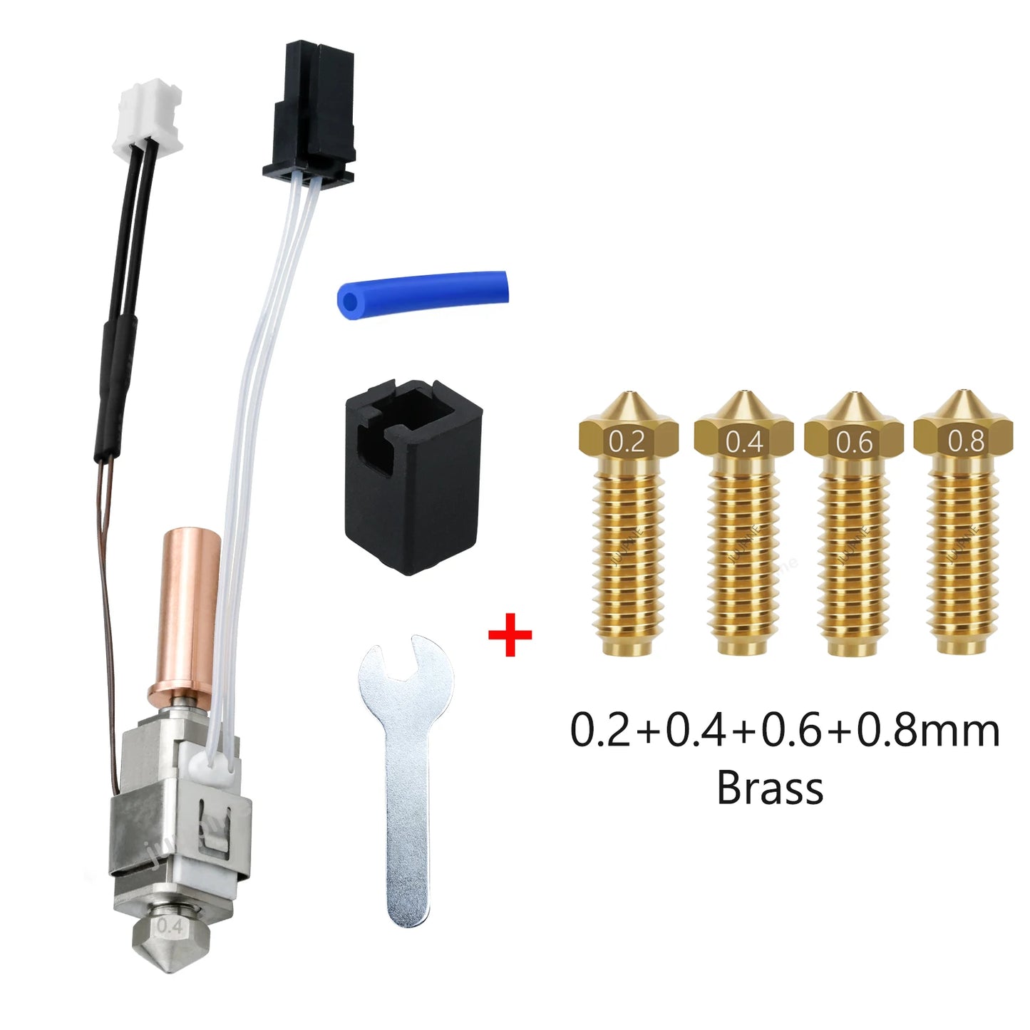 (T113) Hotend Upgrade Kits for ANYCUBIC, Kobra 2, Neo, Plus, Thermistors,  Heaters, Cartridge,0.4mm Print.