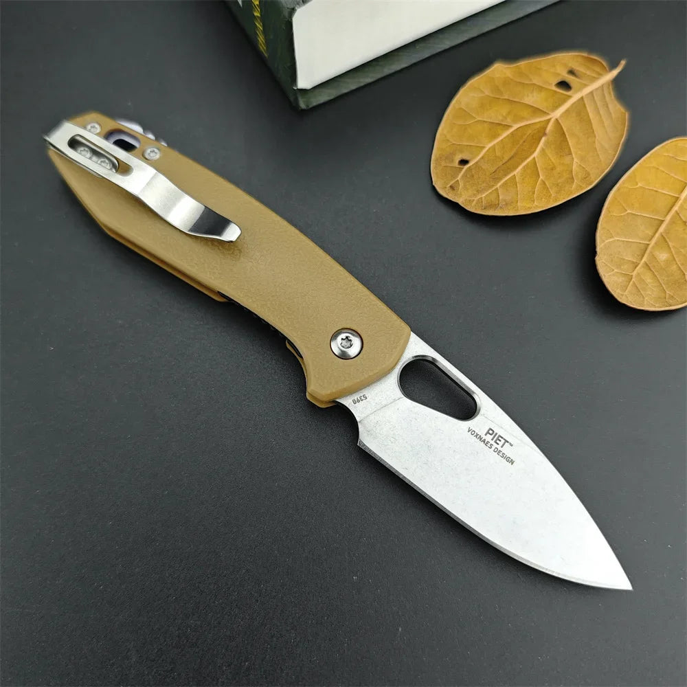 (S114) CRKT,Folding Pocket Knife,Lightweight,CFN Handle, Satin Finished Blade.