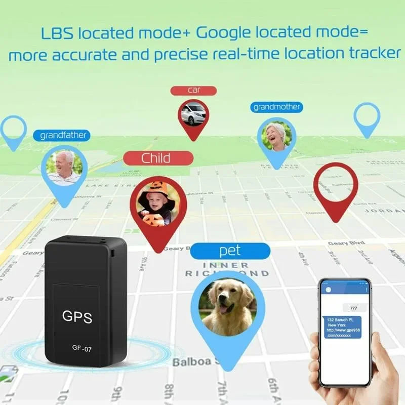 (C103) Mini.GPS Tracker.Car,Pet, Child,Elder,Anti-Loss Device.Real Time Magnetic Locator.