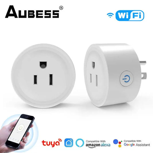 (I117) 10A/16A/20A US Smart Socket WiFi Tuya Plug Outlet Timing Function Voice Control Smart Life APP Remote Control Smart Sockets