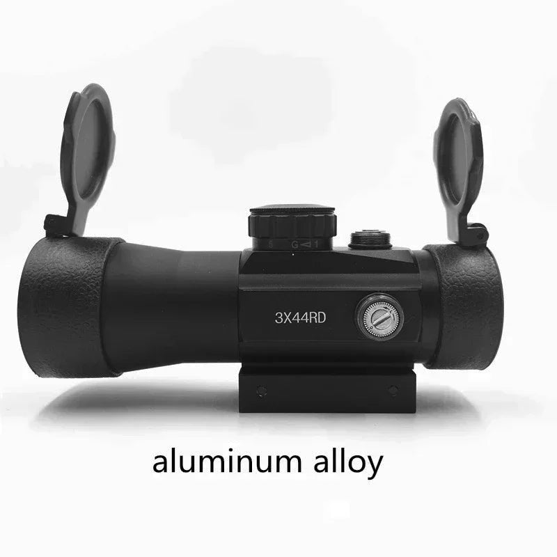 3X44 Green Red Dot Sight Scope M3 Red Dot Tactical Optics Riflescope Fit 11/20mm Rail 1X40 Rifle Sight for Outdoor Shooting