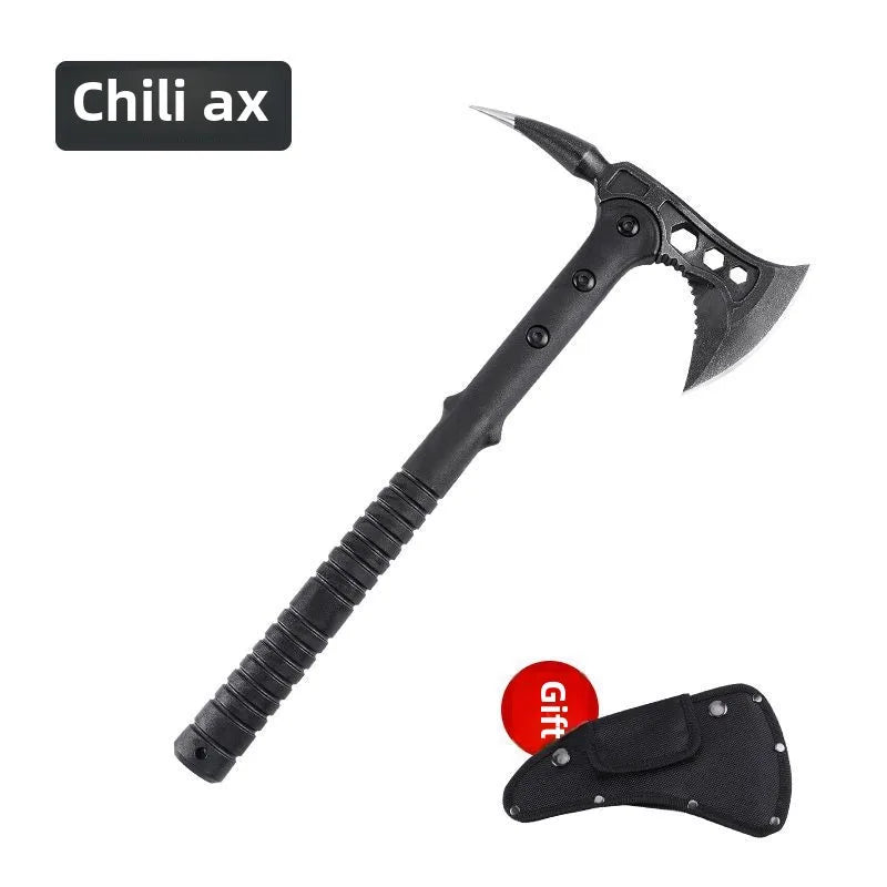 (S132) Titanium Multi-Purpose, Tactical, Fire, Rescue, Hammer, Truck-Mounted, Survival Axe.