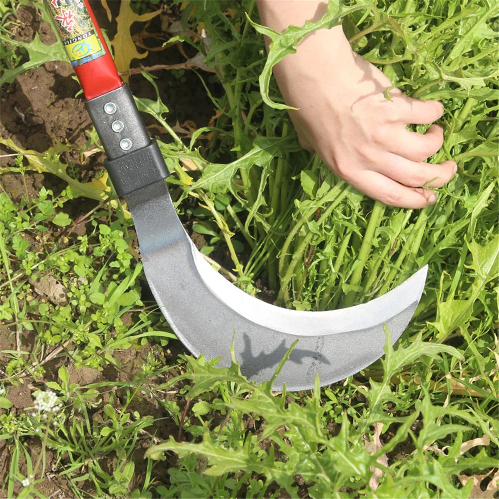 (S134) High Manganese Steel Sickle, Agricultural/Gardening Tool, Anti-slip Handle,Sharp Blade.