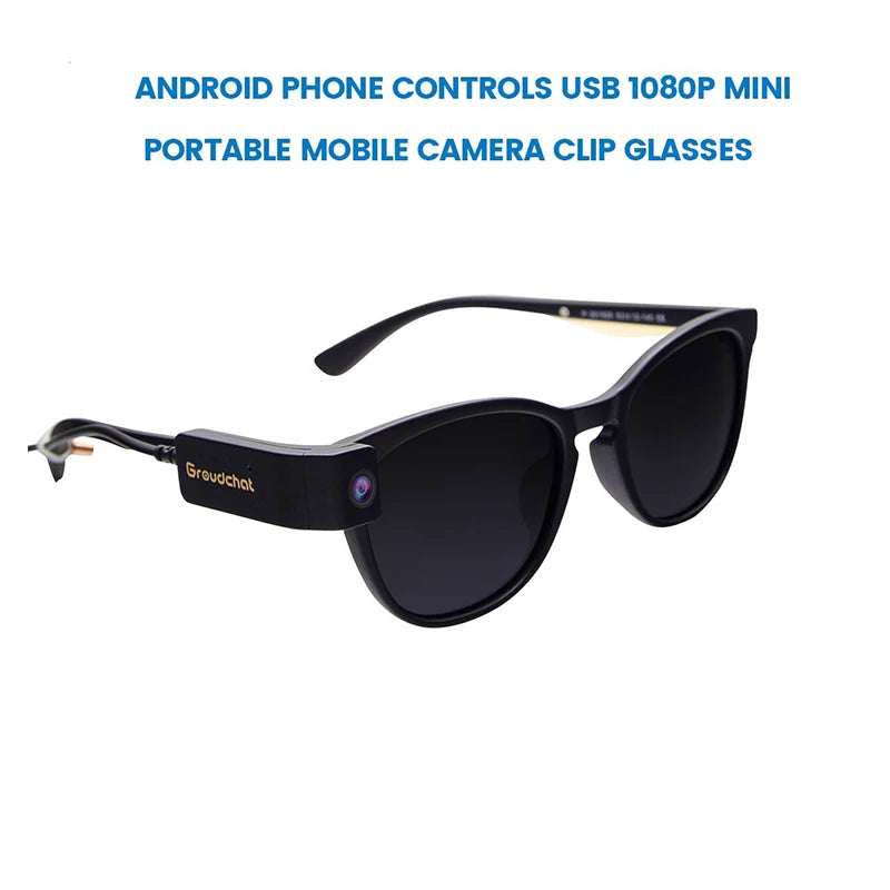 (B103) Android Phone Mini portable mobile camera clip glasses 1080p high-definition intelligent camera outdoor travel recorder