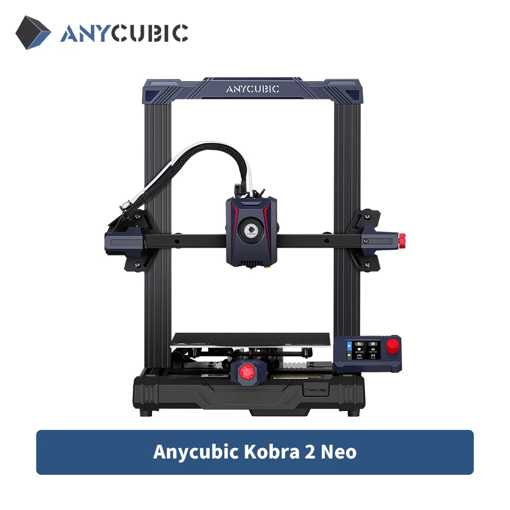 (T105) ANYCUBIC, KOBRA 2, NEO, FDM, 3D Printers With 220/250mm Printing Size,25 Point,Auto-leveling,.