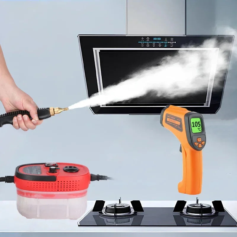 (T126) 2500W Steam Cleaner High Temperature Pressure Washing Machine,For Home/Kitchen 1200ml.