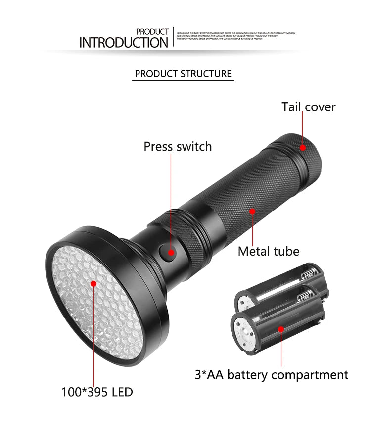 (U101) Forensic UV Flashlight.