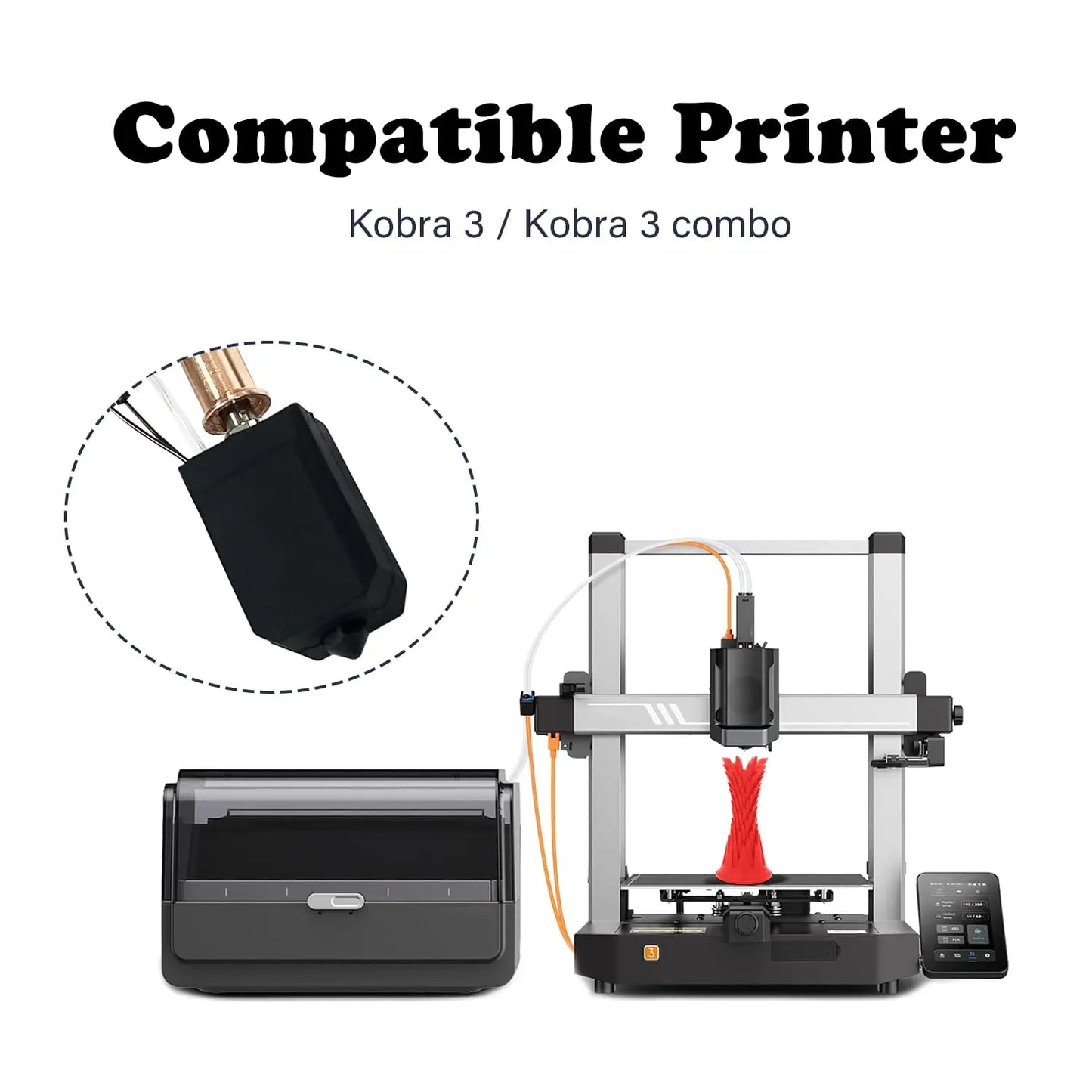 (T104) New,Hotend Upgrade for Kobra 3,Combo 3D Printers,24V,60W,Ceramic Heating,0.4mm.