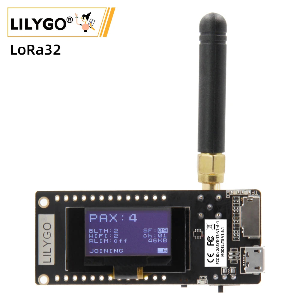 (Z138) LILYGO® TTGO LoRa32 V2.1_1.6 Version 433/868/915Mhz ESP32 LoRa OLED 0.96 Inch SD Card Bluetooth WIFI Wireless Module ESP-32  SMA