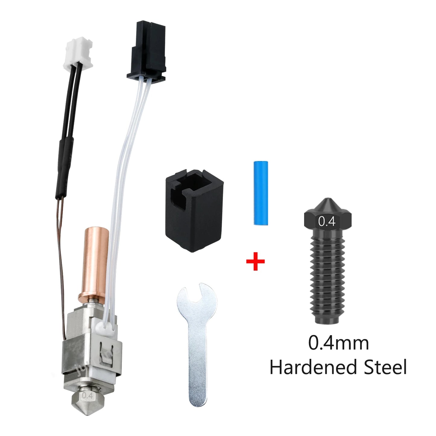 (T113) Hotend Upgrade Kits for ANYCUBIC, Kobra 2, Neo, Plus, Thermistors,  Heaters, Cartridge,0.4mm Print.