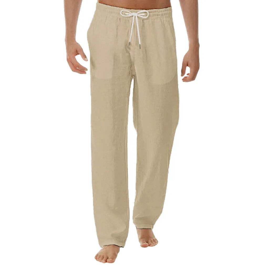 (Y107) New Men's Casual,Cotton, Solid-Color,Long,Breathable, Pants.