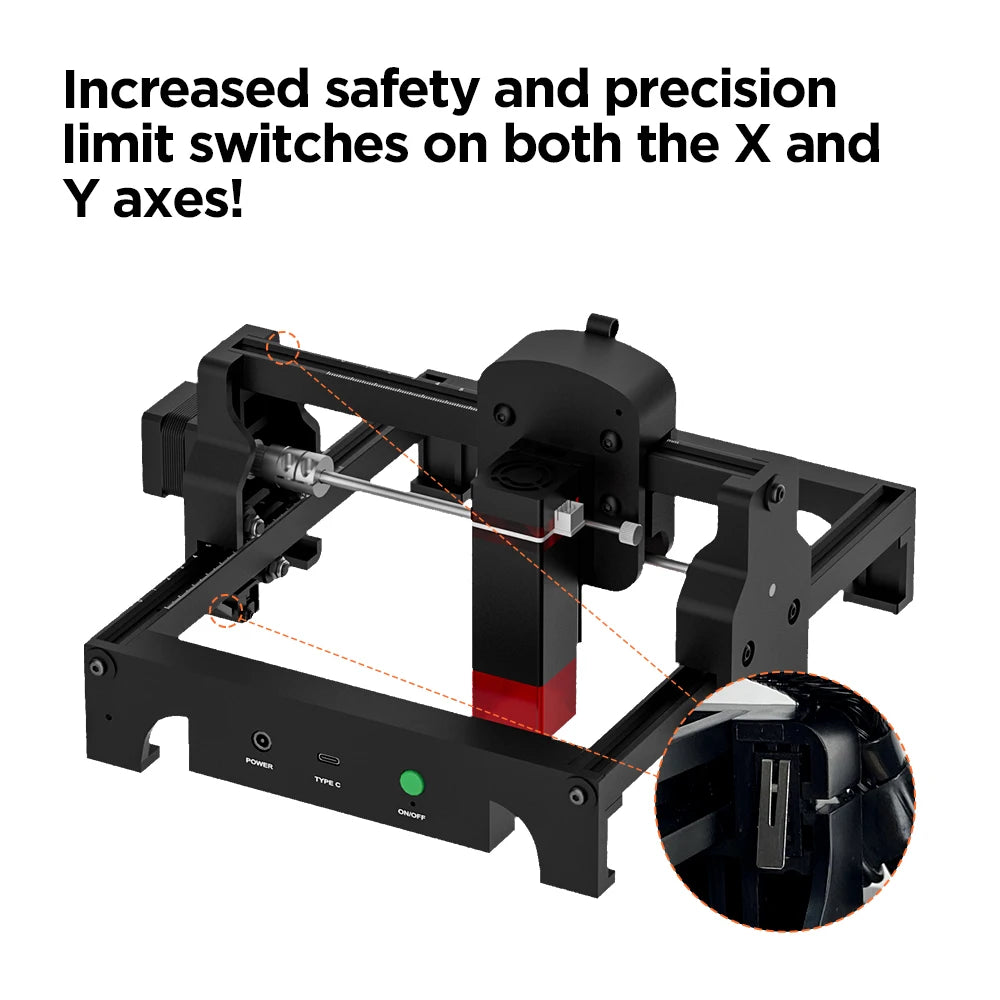 ACMER S1 3.5W Mini Portable Laser Engraver With 3.5W Laser Head DIY Logo Laser Engraving Machine Laser Cutting For Acrylc Wood