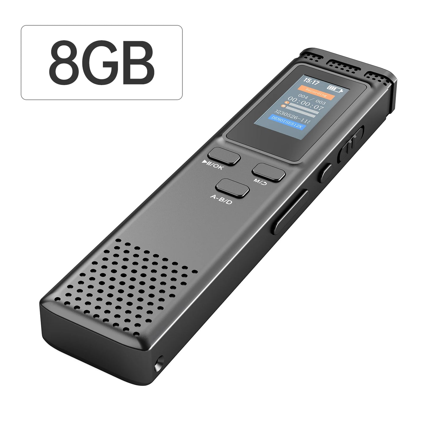 (A103) 64GB/16GB/8GB,Digital Voice Recorder,Voice Activated with Playback,MP3,288hrs.