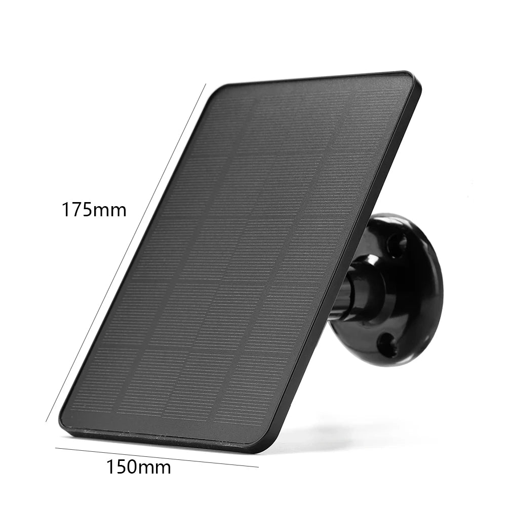 20W 10W 5V Solar Panel Outdoor Solar Cells Charger Micro USB Type-C Charging Monocrystalline Solar Panels for Security Camera