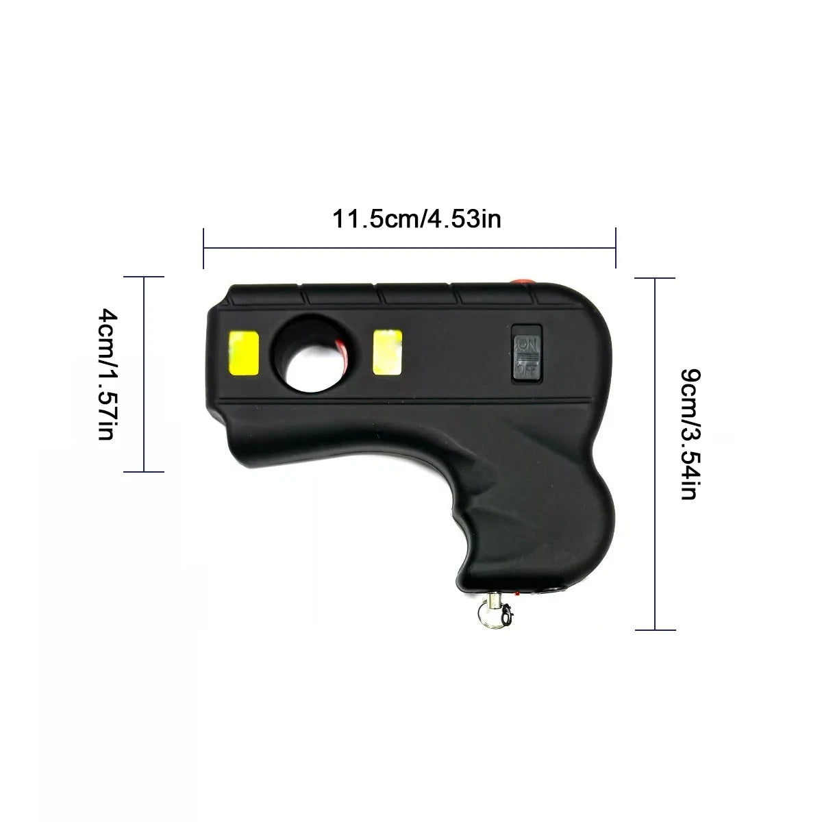 (S147) Outdoor fully handheld stun gun, rechargeable self-defense stun gun, LED, portable female self-defense tool