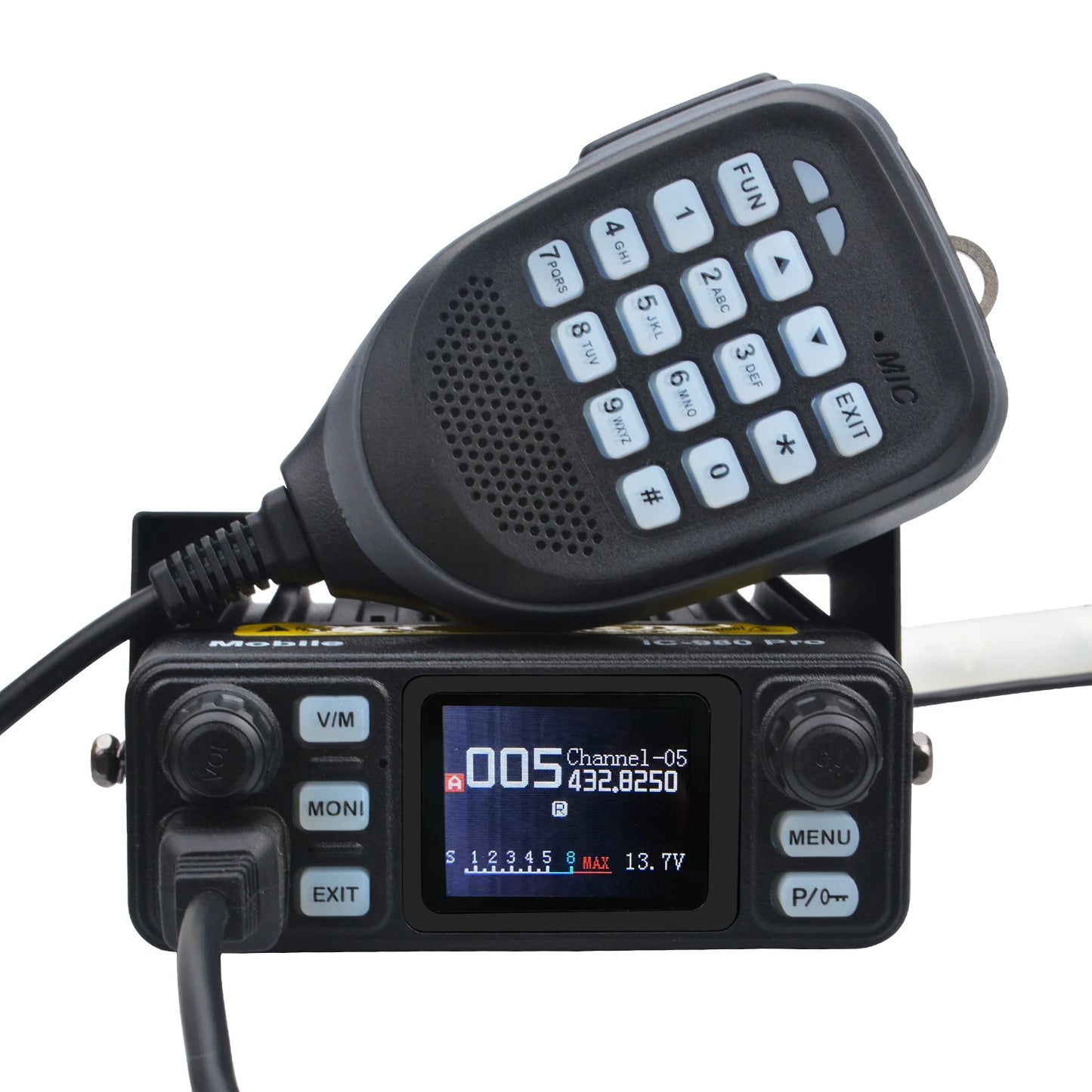 (T118) HIROYASU,Walkie Talkie IC-980 Pro,UHF/VHF Dual Band,25W,    AI Noise Reduction With FM Scrambler.