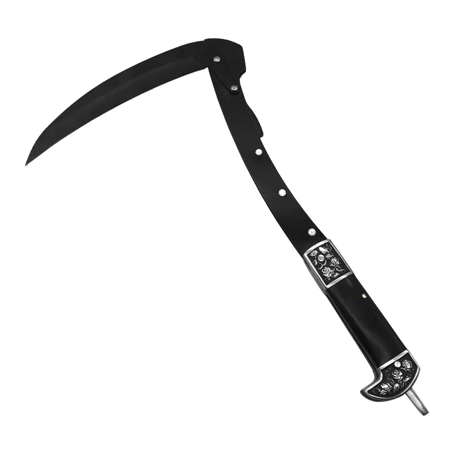 (S130) Foldable Gardening Hand Sickle, Wood Handle,Multi-Purpose For Trimming/Pruning Plants, Comfortable Grip.