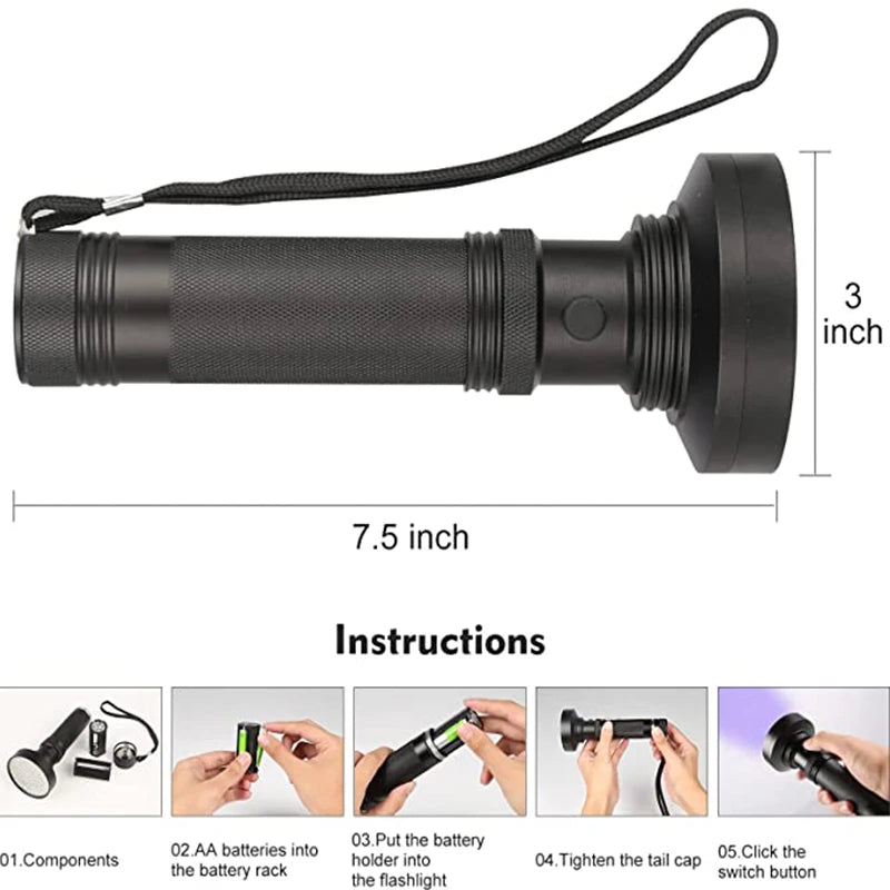 (U101) Forensic UV Flashlight.