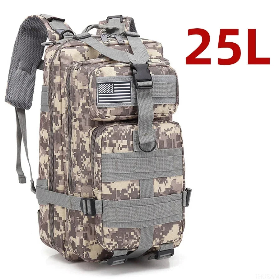 1000D Nylon Waterproof  Outdoor Rucksacks Tactical Sports Camping Hiking Trekking Fishing Hunting Bag Backpack 25L/50L