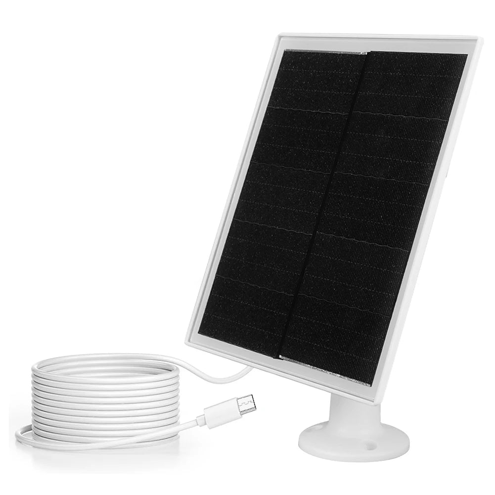 20W 10W 5V Solar Panel Outdoor Solar Cells Charger Micro USB Type-C Charging Monocrystalline Solar Panels for Security Camera