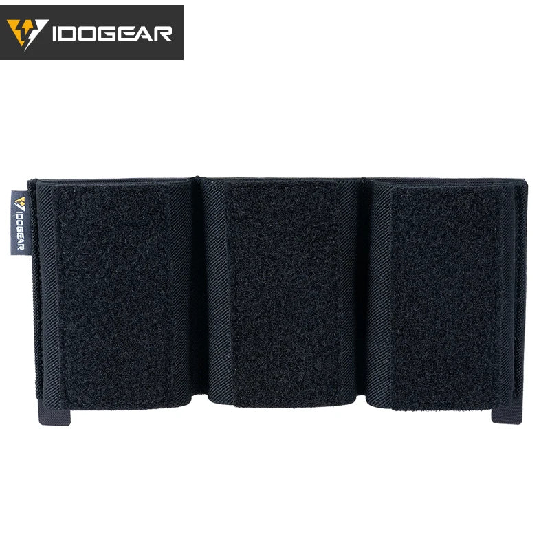 IDOGEAR Tactical Insert Zipper Pouch Double Mag Pouch for 9mm Mag Triple Mag Pouch for 556 Quad Mag Pouch  MP7 MPX UMP45