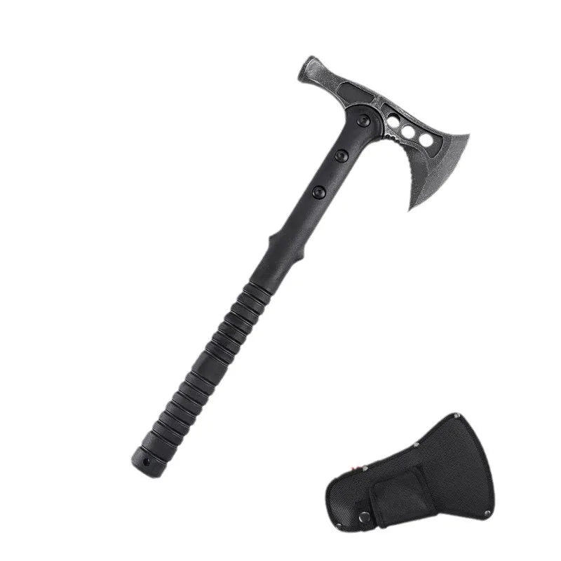 (S132) Titanium Multi-Purpose, Tactical, Fire, Rescue, Hammer, Truck-Mounted, Survival Axe.