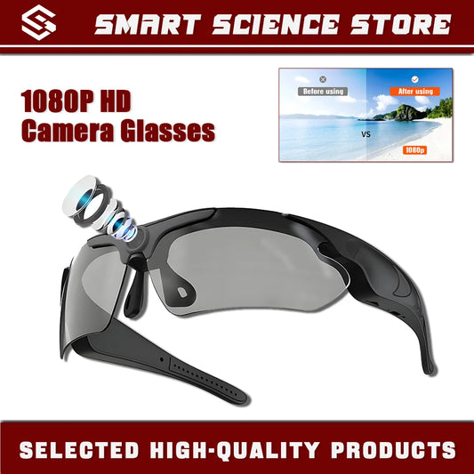 (B108) 1080P HD Camera Glasses, Portable Video Recorder, Mini Camera Glasses, Sports Camera, Suitable for Driving and Meetings.  d