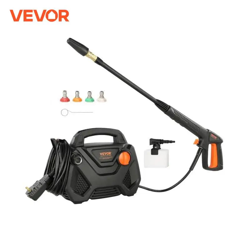 (T127) VEVOR,Electric Pressure Washer, 2150PSI,1.85-GPM,Foam Cannon, With 5 Different Nozzles, 20'Hose,35'Cord.