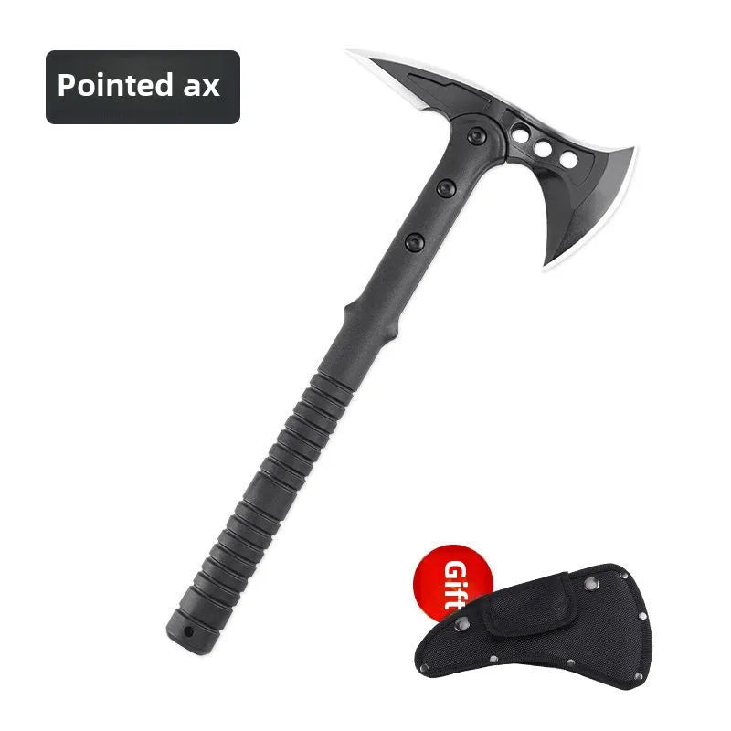 (S132) Titanium Multi-Purpose, Tactical, Fire, Rescue, Hammer, Truck-Mounted, Survival Axe.