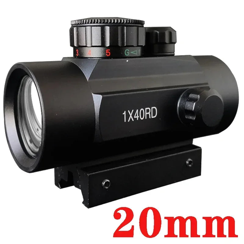 3X44 Green Red Dot Sight Scope M3 Red Dot Tactical Optics Riflescope Fit 11/20mm Rail 1X40 Rifle Sight for Outdoor Shooting