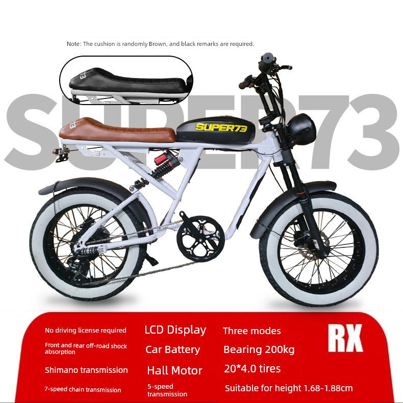 (V112)Phoenix Snow Super73, Removable Battery,Electric Vehicle.