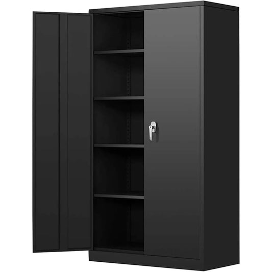 (I112) Locking Steel Storage Cabinet 72".