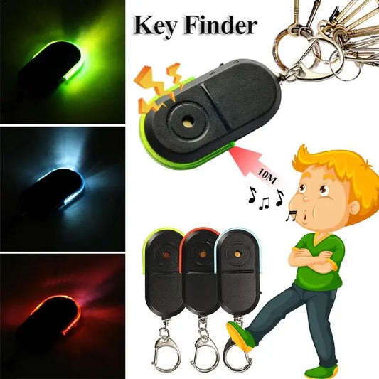 (C105) 1pc.Whistle To,LED Light,Wireless Keychain Locator. Keychain Whistle Finder.