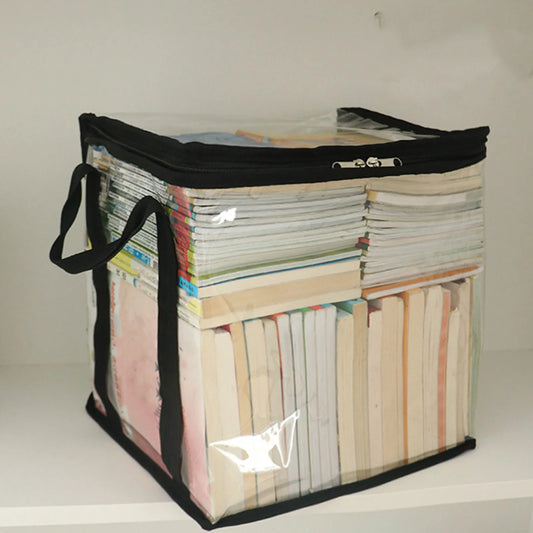 (M105) Clear,PVC,Document Storage Bag,Waterproof,Large Capacity,Zippered,Multipurpose Bags.