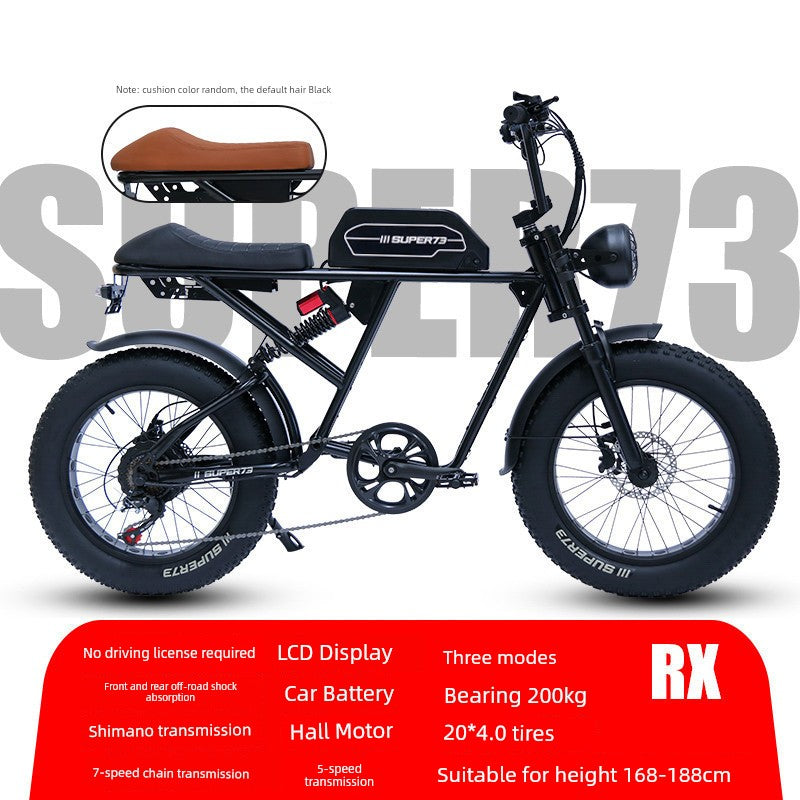 (V112)Phoenix Snow Super73, Removable Battery,Electric Vehicle.